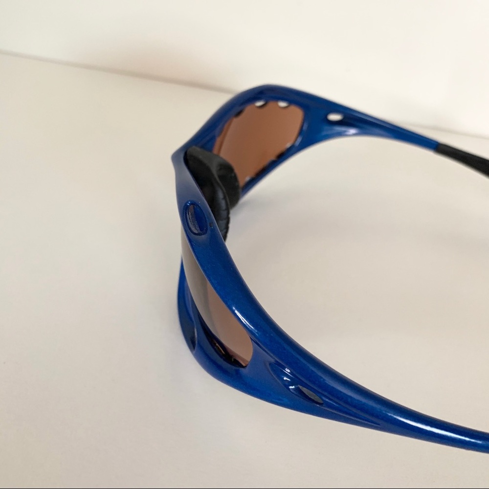 Vintage Oakley OG Pro racing jacket sunglasses in blue - Picture 13 of 16